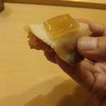 鮨 しゅん輔 - 蒸し鮑 煮凝りをのせて