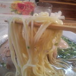 ラーメン櫻島 - 麺ののアップ　【　２０１１年３月　】