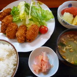 むぎ - カキフライ定食　たらこ付き