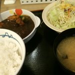 Matsuya - シチューハンバーグ定食☆５８０円