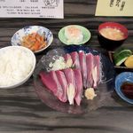 百福 - かつお刺し定食(2017/08/25撮影)