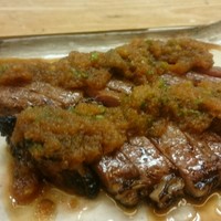 割烹 やました - 近江牛ステーキ焼き上がり