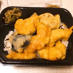 ほっともっと - あっさり塩こんぶととり天丼 440円