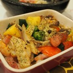 きりん食堂 - いろいろ野菜のぎゅうぎゅうオーブン焼きアップ