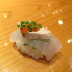 天寿し - 平目に平目の肝・・・・