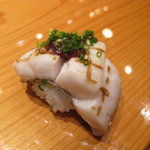 天寿し - 太刀魚に梅肉