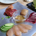 ずり・ささみ・白肝・肝・生つくね