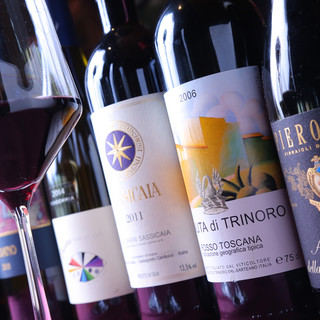 Enjoy wine from each region of Italy - over 150 types on hand -