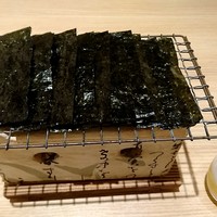 手打ちそば 大石 - 焼き海苔は炭火炙りで