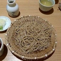手打ちそば 大石 - 薬味は葱と山葵