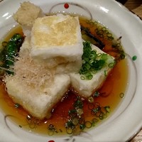 手打ちそば 大石 - 揚げ出し豆腐