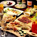串焼きバル mansun - 料理写真:【2.5h飲み放題付】幹事様必見！肉とチーズのラクレットコース全9品！！