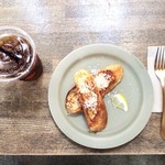 猿田彦珈琲 アトリエ仙川 - フレンチトースト＆水出しコスタリカ