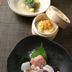 Kyoushun Ichie - 「造り盛り」や「うにおこわ蒸し」等、単品料理も豊富！（コース料理もご用意しております）