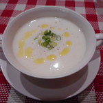 ビストロ アオキ - 冷製カリフラワーのポタージュ