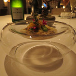 夏の加賀野菜と鮑のクリスタルジュレ