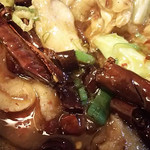 台湾料理 百味鮮 - 白身魚の台湾風煮込み☆  メチャメチャ辛い(笑)