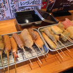 Dekai Yakitori Tooosaka No Kushikatsu Miyayoshi Shouten - 串カツ全種17本