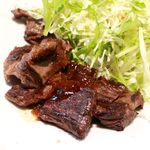 すみび焼肉　Da-Wa - 20170829ハラミステーキ・メイン皿