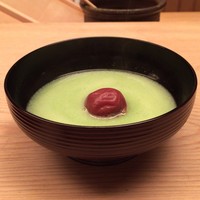 緒方 - 枝豆のすり流しと梅