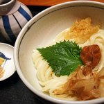 凡蔵 - “ぶっかけ梅しそうどん”(700円)。