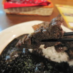 カウボーイカレー - 焼きビーフカレー、お肉だけでももちろん美味しいです