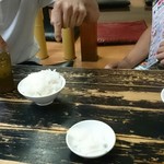 長尾中華そば - 朝ら～の時間、ライス おしんこ無料