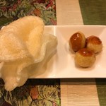 福 タイ料理 - えびせんとウズラの卵揚げ