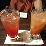 居酒家 Bistro ちゃぶや - ストロベリーニ、グレープフルーツサンライズ(ノンアルコール)