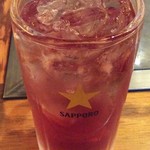 京都 下町のお好み焼き 昌・べた焼きの専門店 - 男梅チューハイ