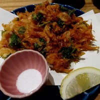 手打ちそば 大石 - 桜海老のかき揚げ