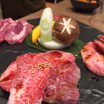 Sumibi Yaki En - 良いお肉4種と焼き野菜とカクテキ
