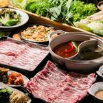Kankokuryouri Dokadoka - 【ぐるなび限定】銘柄国産豚＆新鮮野菜しゃぶしゃぶコース 飲み放題付￥5000