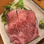 炭火焼き　福ふく - コールドビーフ  ほぼ生肉に近いローストビーフ