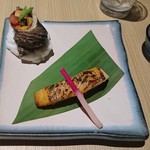 熱海月右衛門 - ・魚料理　鰈西京紫蘇焼きと西螺
