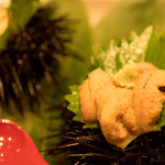 和食と個室 朧 - お通しのウニ