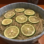 蕎麦 ろうじな - すだち蕎麦 大盛 1300円♪