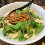 麺匠 喜楽々 - 濃厚担々麺：細麺（アップ）