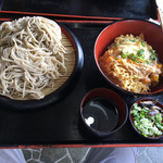 信濃 - 海老天丼定食。大盛り