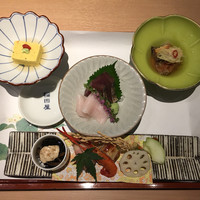 個室処 稲田屋はなれ 八重洲店 - 先付・造り・小付・旬の前菜