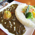 道の駅 錦秋湖 - 湯田ダムカレー880円(ダムカード提示で50円引き)