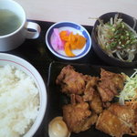 二代目叶え家　ゆとり - 唐揚げランチ￥５００