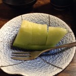 春菊 - ミニ会席「おもてなし」コース・メロン 　よくお弁当にある飾りのようなレベルではなく、きちんとおいしい◎　2017/07/17