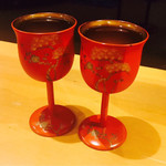 広尾 一会 -  
      素敵な象彦の漆器に、夏酒を届けて。。。 （2017/08）