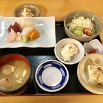 Ganko Jei - お刺身定食、800円です。