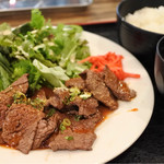 グリルスタンド - 松坂牛カルビ焼肉定食900円