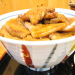 ぶた丼のとん田 - とん田　バラぶた丼（肉大盛）