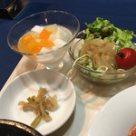 Resutoran Kagetsu - クラゲ、搾菜、杏仁豆腐