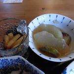 水塚 - 揚げ薩摩芋と茄子冬瓜煮