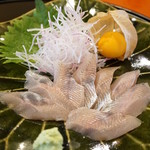 わらび野 - 岩魚の刺身（2016/10）